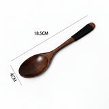 Spoon Wooden Spoons for Cooking Utensil Ice Cream Coffee Tea Soup Spoon Dinner Tableware Kitchen Teaspoon Catering Supplies