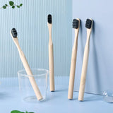 Biodegradable Bamboo Soft Toothbrush Environmentally Friendly - 4 Pieces