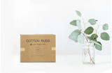 Two boxes of bamboo cotton swabs 400 pcs, double-ended ear swabs, 100% eco-natural