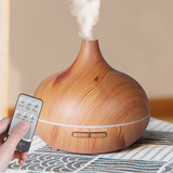 High Quality Aromatherapy Essential Oil Diffuser - Wood Grain Remote Control  Air Humidifier