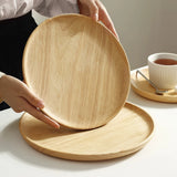 Japanese-Style Solid Oak Trays and Plates