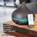 High Quality Aromatherapy Essential Oil Diffuser - Wood Grain Remote Control  Air Humidifier
