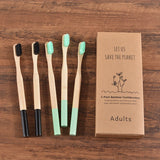 5-Pack Bamboo Toothbrush Biodegradable Adults