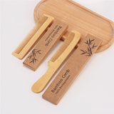 Handmade wooden bamboo comb, natural anti-static massage and hair care comb, men's & women's