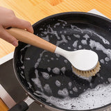 Kitchen Cleaning Brush Natural Wooden Handle