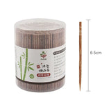 Disposable Toothpick Carbonized Bamboo - Eco-friendly Single Head - 800 pieces