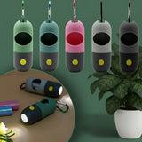 LED Light Poop Bag Dispenser for Night Dog Walks – Includes 10 Degradable Rolls