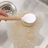 Kitchen Cleaning Brush Natural Wooden Handle