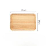 Japanese-Style Solid Oak Trays and Plates
