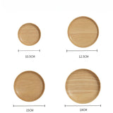 Japanese-Style Solid Oak Trays and Plates