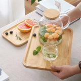 Japanese-Style Solid Oak Trays and Plates