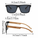 Bamboo Sunglasses Vintage Style UV400 Protection
