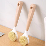 Kitchen Cleaning Brush Natural Wooden Handle