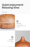 High Quality Aromatherapy Essential Oil Diffuser - Wood Grain Remote Control  Air Humidifier