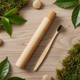 Bamboo Toothbrush Travel Case
