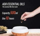High Quality Aromatherapy Essential Oil Diffuser - Wood Grain Remote Control  Air Humidifier
