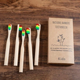 5-Pack Bamboo Toothbrush Biodegradable Adults