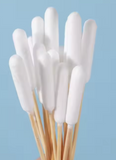 Pet Cotton Swabs With Bamboo Handles, 6 Inches Long, Gentle Cleaning Solution For Dogs &  Ear/Eye