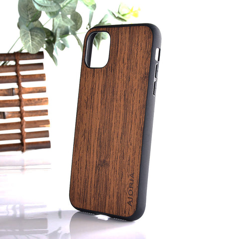Case for iPhone 11 14 12 13 Pro XS Max x XR mini SE2 SE 7 6 8 6s plus wood case