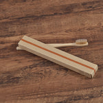 Bamboo toothbrush - 10pc Eco Friendly - soft bristle tip charcoal