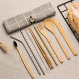 Bamboo Cutlery Set - Knife: Korean style
