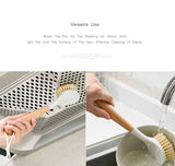 Bamboo Kitchen Dish Brush -  Multi-function