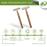 (new) Eco Friendly Biodegradable Disposable Razors - Made Of Wheat Straw