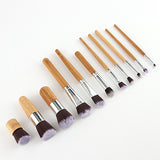 Natural Bamboo Makeup Brush Set