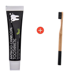 Bamboo Charcoal  Toothpaste - Includes Free Bamboo Toothbrush