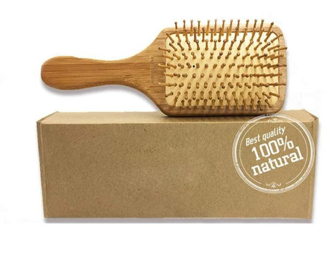 Organic Bamboo Hair Brush  Scalp Massaging